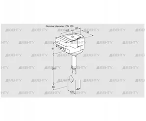 IBH100W01A/20-60W3T (88303739) Дроссельная заслонка Kromschroder