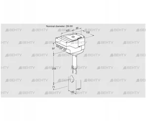 IBH80Z01A/40A2AR10 (88301137) Дроссельная заслонка Kromschroder