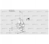 VAH1E20R/20R05HEVKR/MM/PP (88105478) Клапан с регулятором расхода Kromschroder