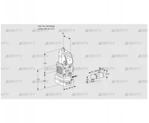 VAG1-/15R/NWBE (88019242) Газовый клапан с регулятором соотношения Kromschroder