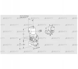 VAV1-/25R/NWSLAK (88012936) Газовый клапан с регулятором соотношения Kromschroder