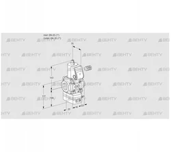 VAV125R/NWAK (88004706) Газовый клапан с регулятором соотношения Kromschroder