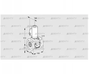 VAS6T65A05NQSLE/PP/PP (88206783) Газовый клапан Kromschroder