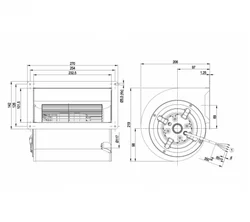 Центробежный вентилятор ebmpapst D2E146AA0343