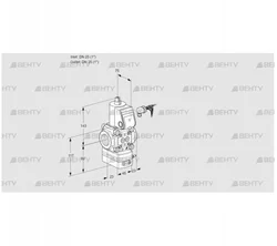 VAD125R/NW-50A (88020831) Газовый клапан с регулятором давления Kromschroder