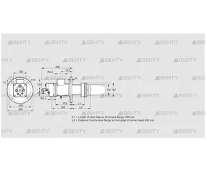 BIC 100RB-600/635-(109)E (84033279) Газовая горелка Kromschroder