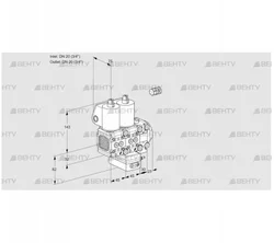 VCG1E20R/20R05FNGEVWL/PPPP/PPPP (88100187) Клапан с регулятором соотношения Kromschroder