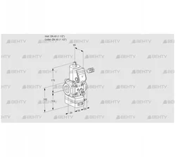 VAD240R/NW-25A (88007128) Газовый клапан с регулятором давления Kromschroder