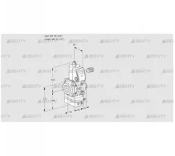 VAV115R/NWBE (88028941) Газовый клапан с регулятором соотношения Kromschroder