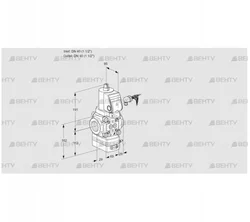 VAD240R/NWSR-100A (88018434) Газовый клапан с регулятором давления Kromschroder