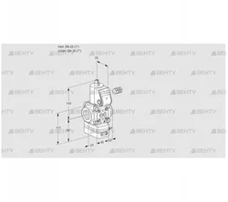 VAD125R/NW-25A (88000341) Газовый клапан с регулятором давления Kromschroder