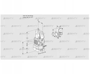 VAG1-/15R/NWBE (88029431) Газовый клапан с регулятором соотношения Kromschroder