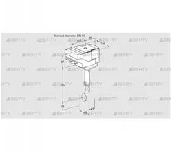 IBH80Z01A/40A2A (88300728) Дроссельная заслонка Kromschroder