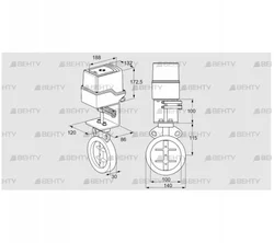 IDR100Z03D100AU/50-30W20TR10 (88303559) Дроссельная заслонка Kromschroder