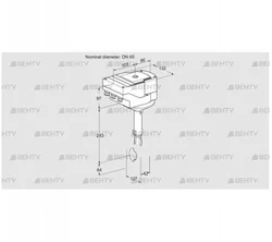 IBH65Z01A/20-15W3E (88301473) Дроссельная заслонка Kromschroder