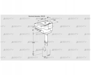 IBH65Z01A/20-15W3E (88301473) Дроссельная заслонка Kromschroder