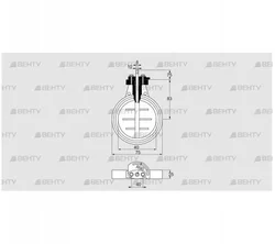 DKR 40Z03F650A (03149281) Дроссельная заслонка Kromschroder