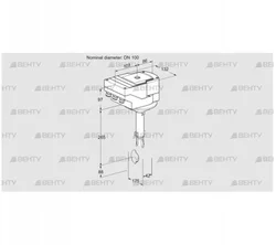 IBH100Z01A/20-60W3TR10 (88301098) Дроссельная заслонка Kromschroder