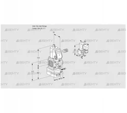 VAG1-/25R/NWAE (88010883) Газовый клапан с регулятором соотношения Kromschroder