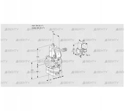 VAD125R/NW-100A (88031992) Газовый клапан с регулятором давления Kromschroder