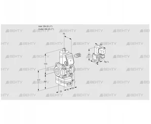 VAD125R/NW-100A (88031992) Газовый клапан с регулятором давления Kromschroder