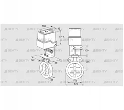 IDR125Z03D350AU/50-30H20E (88303010) Дроссельная заслонка Kromschroder