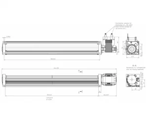 Тангенциальный вентилятор ebmpapst QL3/3500A2-2124LH-443-ds