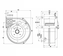 Центробежный вентилятор ebmpapst G2E120AR77A6