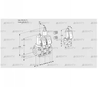 VCS1E25R/25R05NLWGR3/PPPP/PPBS (88106568) Сдвоенный газовый клапан Kromschroder