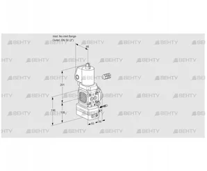 VAG3-/50R/NQGLAE (88031738) Газовый клапан с регулятором соотношения Kromschroder