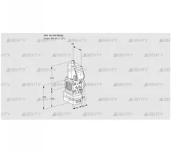 VAV2-/40R/NQAK (88034446) Газовый клапан с регулятором соотношения Kromschroder