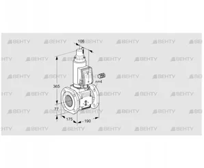 VAS665F05LQSR3B/PP/PP (88203936) Газовый клапан Kromschroder