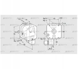 DG 30U-6T (84447294) Датчик-реле давления газа Kromschroder