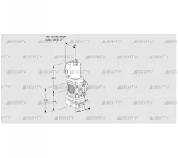 VAD3T-/50N/NQGL-25A (88033098) Газовый клапан с регулятором давления Kromschroder