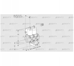 VCG1E15R/15R05NGEWL/PPPP/PPPP (88100735) Клапан с регулятором соотношения Kromschroder