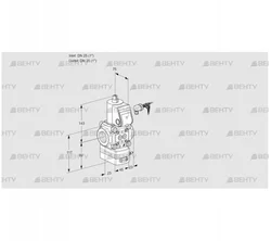 VAD125R/NW-100A (88011454) Газовый клапан с регулятором давления Kromschroder