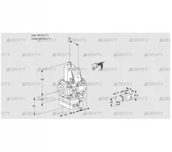 VAD1E25R/25R05D-50VWR/-3/3- (88100276) Газовый клапан с регулятором давления Kromschroder