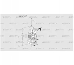 VAG1-/15R/NWBE (88000690) Газовый клапан с регулятором соотношения Kromschroder