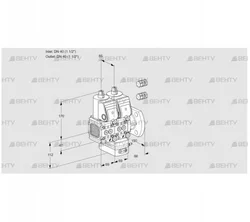 VCH2E40R/40F05FNHEWR3/PPPP/PPPP (88101629) Клапан с регулятором расхода Kromschroder