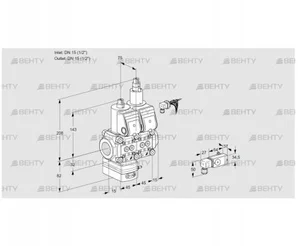 VCD1E15R/15R05D-50LQR/2-PP/PPPP (88105508) Регулятор давления Kromschroder