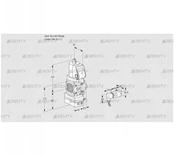 VAD1T-/25N/NQSR-50A (88011244) Газовый клапан с регулятором давления Kromschroder