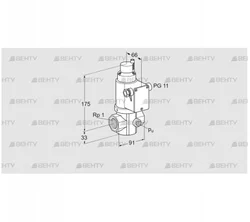 VR 25R01RQ31D (85279300) Воздушный электромагнитный клапан Kromschroder