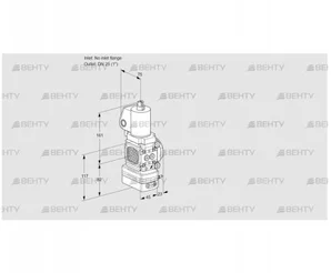 VAG1T-/25N/NKGLAA (88029814) Газовый клапан с регулятором соотношения Kromschroder