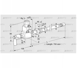 ZMI 16B700R (84230070) Пилотная горелка Kromschroder