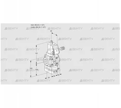 VAV240R/NWSRAK (88013655) Газовый клапан с регулятором соотношения Kromschroder