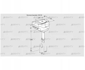 IBH50Z01A/20-07W2T (88301145) Дроссельная заслонка Kromschroder