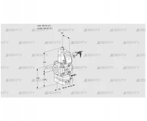 VAG350R/NWAE (88030640) Газовый клапан с регулятором соотношения Kromschroder