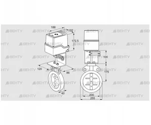 IDR200Z03D350AU/50-15W15E (88303089) Дроссельная заслонка Kromschroder