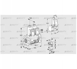 VCS9125F05NNAR3E/PPEP/3-B- (88202631) Сдвоенный газовый клапан Kromschroder