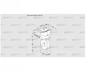 IBA40Z05/40A2A (88300968) Дроссельная заслонка Kromschroder